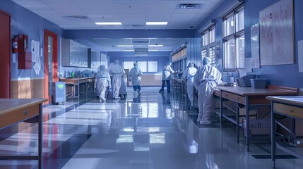 Fototapeta premium disinfection disinfecting schools