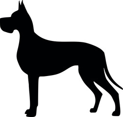 silhouette of a dog