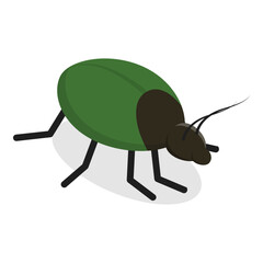 3D Isometric Flat Vector Set of Insects, Bug, Mosquito, Fly, Cockroach, Butterfly. Item 3