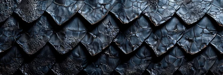 Fototapeten Snake Skin Texture, Fantastic Reptile Scale Background, Dragon Scales Mockup, Python Leather © artemstepanov