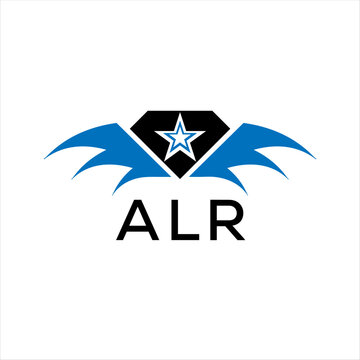ALR letter logo. technology icon blue image on white background. ALR Monogram logo design for entrepreneur and business. ALR best icon.	
