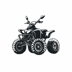 Obraz premium Quad bike in cartoon, doodle style. Image for t-shirt, web, mobile apps and ui. Isolated 2d vector illustration in logo, icon, sketch style, Eps 10. AI Generative