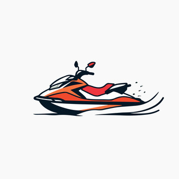 recommend clip art: Jet ski in cartoon, doodle style. Image for t-shirt, web, mobile apps and ui. Isolated 2d vector illustration in logo, icon, sketch style, Eps 10. AI Generative