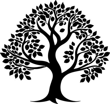 Tree of life icon isolated on white background