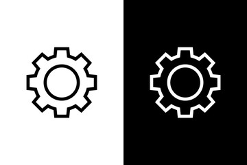 Gear icon. Vector symbol gear