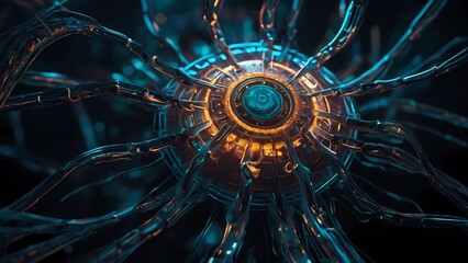 "Digital Brain Power: Exploring the Synergy of Electronic CPUs and AI Marvels in Futuristic Technology" Generative AI