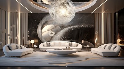 modern space interior room
