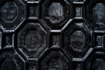 Dark hexagonal honeycomb shaped background
