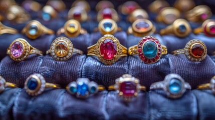 Close-Up of a Group of Rings