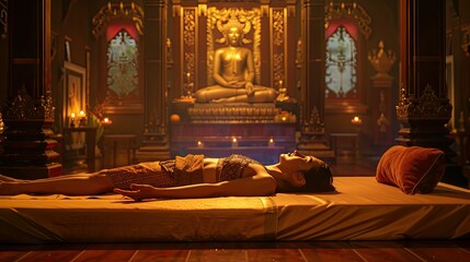 Fototapeta premium energy thai yoga massage
