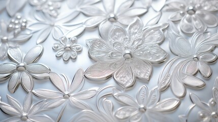 metallic titanium silver background