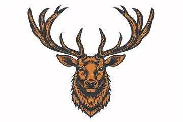 Poster a drawing of a deer head © Sveatoslav