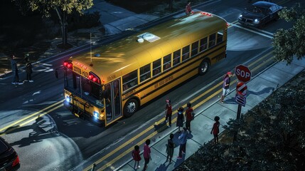 lights school bus safety