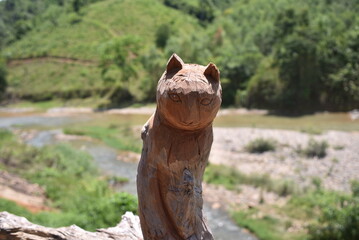 The wooden carving creatures
