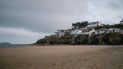 Coastal houses at Abersoch bay