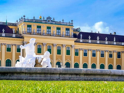Schonbrunn Palace, imperial summer residence in Vienna, Austria