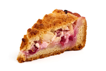 Apple pie, isolated on white background