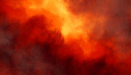 abstract background featuring fiery red sky with flame and smoke effect suitable for spooky halloween inferno and evil concepts with space for design