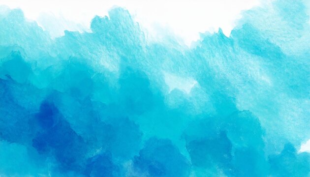 blue azure turquoise abstract watercolor background for textures backgrounds and web banners design © Kendrick