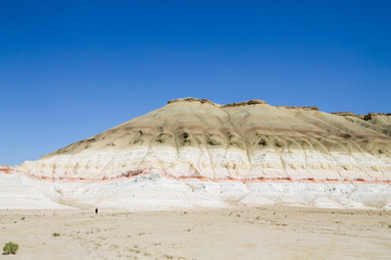 Baysary rock formation view, Mangystau region, Kazakhstan