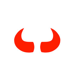Obraz na płótnie Canvas Devil horn Vector icon