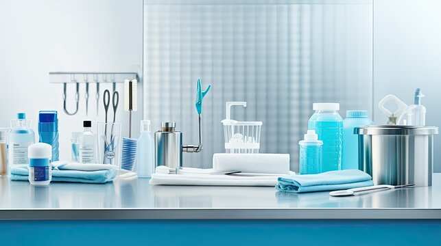 pristine clean medical background