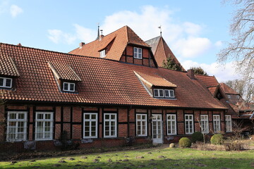 Blick auf Kloster Lüne in der Stadt Lüneburg in Niedersachsen