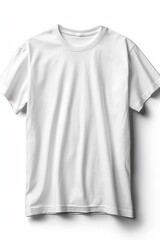 white color t-shirt lying on a white background