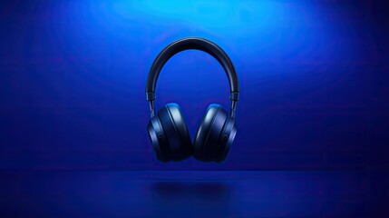 digital technology blue background