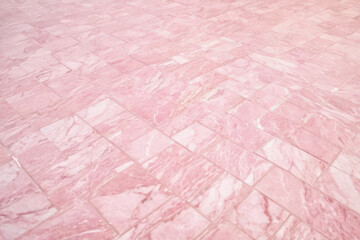 Texture of tiled floor or wall with subtle pastel pink colour, background or graphic element for...