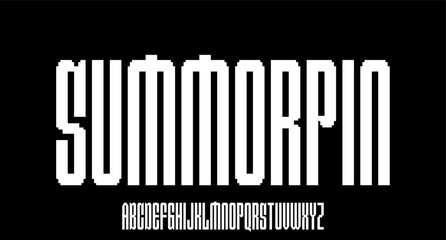 modern font alphabetical vector set