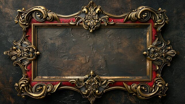 Recurso gr&aacute;fico de un fabuloso marco de piedra ornamental antiguo con espacio para texto. 
