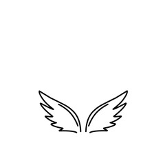 angel wings vector 