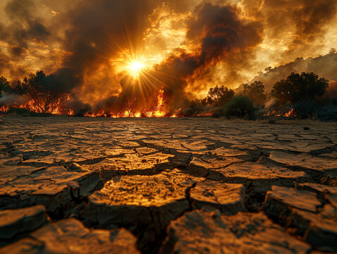 ClimateChange, Drought, NaturalIgnition, Wildfire
