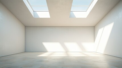 serene empty light background