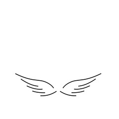 angel wings vector 