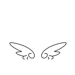 angel wings vector 