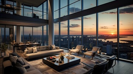 Fototapeta premium modern urban skyscraper building