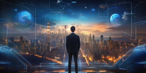 Futuristic Business Background