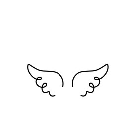 angel wings vector 