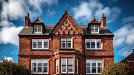 Fototapeta premium construction brick house building