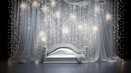 metallic luxury silver background