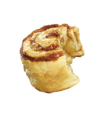 Cinnamon roll isolated on transparent layered background. - 751787119