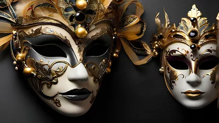 Deurstickers Venice mask carnival masquerade venetian party © Ahsan Ali