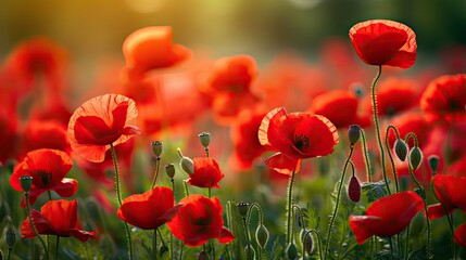 vivid red colorful background