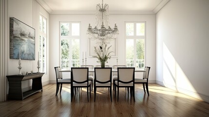 clean white interior room