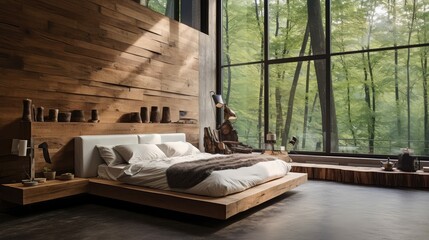 natural wood interior room