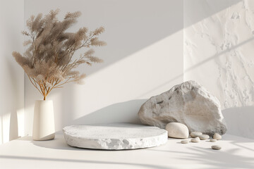 Empty platform template mockup