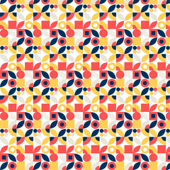 Shapes Textile Pattern Design and Shapes Seamless Pattern