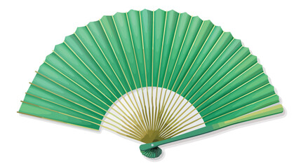 Background material of the green fan of New Year hol - obrazy, fototapety, plakaty